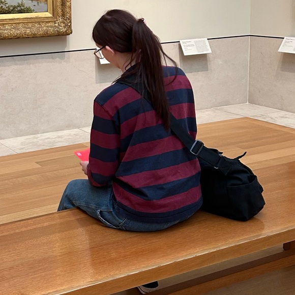 ♥️uniqlo men’s striped long sleeve tee - Picture 4 of 4